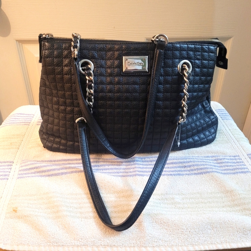 Calvin Klein Black Quilted Women's Bag